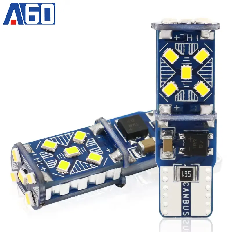 新しいCanbusエラーフリー15 LED無極性W5W t10 15SMD 2016 LEDハイパワーカーオートウェッジライトパーキングバルブT10 LED canbus