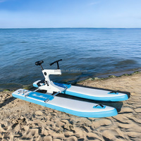 Nouveau design de vélo aquatique pour adultes, pédale en PVC gonflable de haute qualité, vélo simple, équipement de loisirs, bateaux à pédales aquatiques à vendre