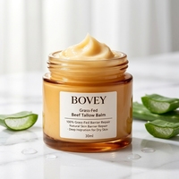 Baume au suif de bœuf nourri à l'herbe naturel 30 ml – Hydratation intense, réparation de la barrière cutanée, crème hydratante pour le visage pour peaux sèches