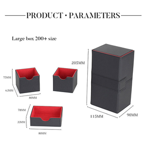 Mio cao cấp đôi-boong trường hợp cho 200 + tay thẻ <span class=keywords><strong>Pro</strong></span> Twin lật boong với 3 khay phù hợp với/<span class=keywords><strong>TCG</strong></span>/ccg Hội Đồng Quản trị trò chơi - Product Image 4
