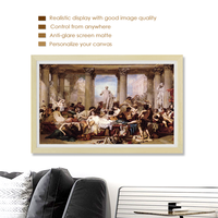 Écran LCD mural de 65 pouces NFT, cadre pour Photo, vidéo, jeu en toile, hd