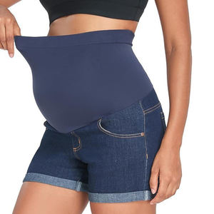 Shorts d'été ajustés à taille haute, tendance, avec soutien abdominal, <span class=keywords><strong>jean</strong></span> de maternité, pantalon de grossesse, vêtements de maternité, jeans - Product Image 5