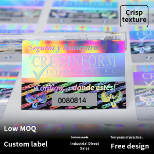 Tùy Chỉnh 3D Ba Chiều Dính Sticker Tamper-Proof Pet Chống Hàng Giả Mã Thanh Nhãn Cho Thực Phẩm Rượu Vang Xăng Sô Cô La Hình Dạng Tùy Chỉnh - Product Image 2