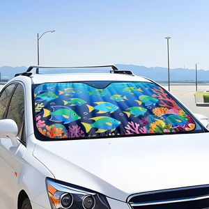 Pare-soleil <span class=keywords><strong>de</strong></span> voiture à pliage rapide <span class=keywords><strong>de</strong></span> haute qualité Pare-soleil en <span class=keywords><strong>verre</strong></span> <span class=keywords><strong>de</strong></span> voiture Blocage UV efficace pour tous les véhicules - Product Image 4