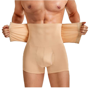 Calzoncillos bóxer para <span class=keywords><strong>hombre</strong></span>, <span class=keywords><strong>de</strong></span> cintura alta, realzan los glúteos, con botones, ajustados, moldean el <span class=keywords><strong>abdomen</strong></span> y levantan los glúteos - Product Image 4