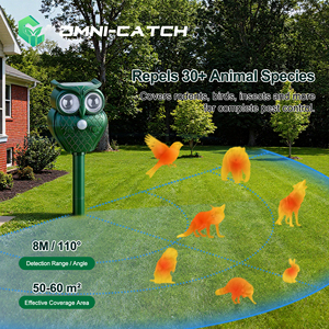 Ahuyentador Ultrasónico de Animales Portátil Electrónico con Energía Solar OMNI CATCH, Sensor de Movimiento PIR, Resistente al Agua, Disuasor para Exteriores, para Ardillas - Product Image 5