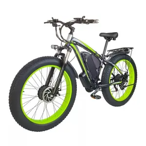 Großhandel 48V 1000W Doppel motor Big Power Fahrrad Elektro fett reifen Elektro fahrrad Mountain Electric Bike