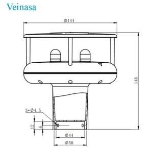 Veinasa-CXS03 Anemómetro Marino Ultrasónico Digital 2 en 1 Personalizable para Estación Meteorológica, OEM ODM Opcional, GPS Veinasa-CXS03 Hi - Product Image 3