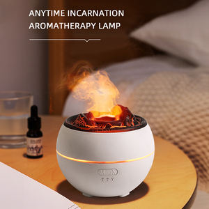 เครื่องกระจายกลิ่นหอมโคมไฟไฟอัลตราโซนิกน้ํามันหอมระเหยเปลวไฟอากาศความชื้นเครื่องกระจายกลิ่นหอมภูเขาไฟสําหรับบ้านสํานักงาน - Product Image 5