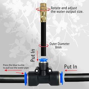 Kit d'irrigation goutte à goutte 1/2 pouce, système micro-pulvérisateur universel, raccord rapide, automatisation d'arrosage de jardin - Product Image 4
