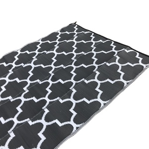 woven pp straw outdoor rug reversible RV mat woven plastic patio mats