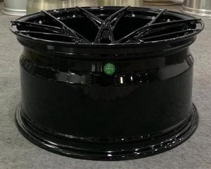 कारखाने कस्टम 2 टुकड़े विमानन जाली 17 18 19 20 इंच 5x112 5x120 एल्यूमीनियम मिश्र धातु पहियों काले रिम - Product Image 4