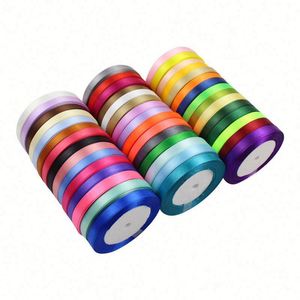 K457 Silk Satin Single Face <b>Ribbons</b> 1CM Crafts Bow Handmade Gift Wrap Party Wedding Decorative - Product Image 1