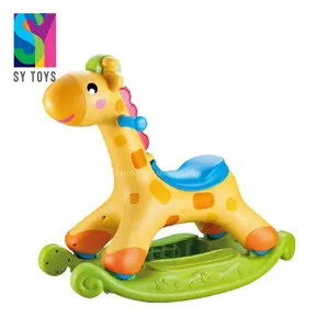 Sy Speelgoed Kinderen <span class=keywords><strong>2</strong></span> In 1 Op Batterijen Werkende Diergiraffe Schommelende Auto Met Lichte Muziek Babyspeelgoed - Product Image 3