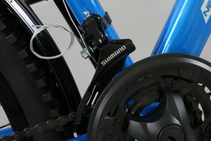 Bicicletta da Montagna di Buona Qualità con Ruote a Raggi, Telaio Robusto in Acciaio al Carbonio, per Uomini Adulti, con Portapacchi Posteriore - Product Image 4