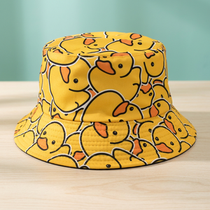 Chapeau Bob Unisexe en Polyester à Imprimé Animal Jaune pour la Pêche, le Ski et les Activités de Plein Air Toutes Saisons - Product Image 3