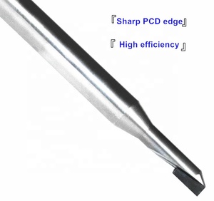 Kim Cương PCD 2 Sáo Đánh Bóng Công Cụ Phay CNC Diamond End Mill Cho Than Chì Sợi Carbon Gốm - Product Image 3