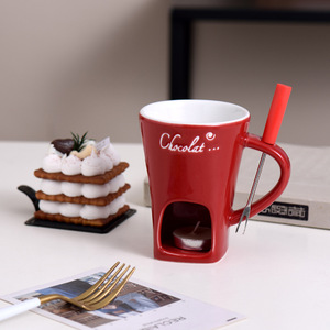 Coupelle en céramique <span class=keywords><strong>pour</strong></span> chocolat chaud, fourneau à <span class=keywords><strong>fondue</strong></span>, coupelle à glace <span class=keywords><strong>suisse</strong></span>, fourchette à <span class=keywords><strong>fromage</strong></span> - Product Image 4