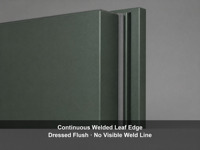 Porte acoustique insonorisée en acier, porte coupe-feu verte en métal creux avec persiennes et bande d'étanchéité large à compression