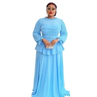 Vêtements africains transfrontaliers grande taille pour femmes, européens et américains, exportation Aliexpress, mode à volants, surpiqûres plissées