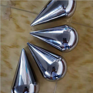 Escultura Esférica de Acero Inoxidable Estilo Art Deco ANW074, Arte Metálico Reflectante para Proyectos Comerciales - Product Image 1