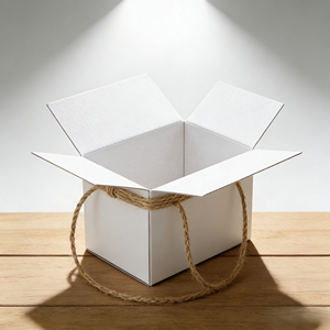 Boîte d'expédition personnalisée avec couvercles, boîte en carton ondulé blanc, boîtes d'expédition, boîte en papier pour envoi postal, boîte d'expédition blanche - Product Image 6