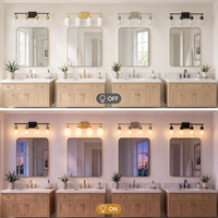 Appliques murales modernes personnalisées multi-lumières pour salle de bain, abat-jour en verre, base E26, pour éclairage de couloir et porche, certifiées ETL, directement de l'usine