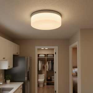 Moderna Lámpara de Techo LED Empotrada de 12 Pulgadas, Color Blanco, para Cocina, Baño, Dormitorio, Pasillo, Cubierta de Plástico Acrílico - Product Image 2