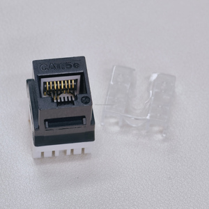 ขายตรงจากโรงงาน สายเคเบิลเครือข่าย CAT5E RJ45 หัวต่อคีย์สโตนแบบไม่ต้องใช้เครื่องมือ 180 องศา วัสดุ PC ชนิด UTP Modular - Product Image 6
