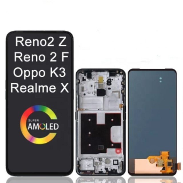 Mobile Spare Parts Cell Phone Repair Oled Lcd for Oppo K3 Display for Realme X Reno2 Z Reno 2Z 2F 2 F Touch Screen Digitizer