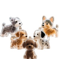 Pendentif de conservation de poils d'animaux en résine avec médaillon pour chiens et chats, souvenir de poils d'animaux en plastique