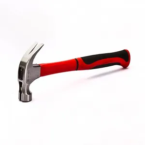 Professional Factory Hand Tool Carbon Steel Claw Hammer With Fiberglass Handle Popular Martillo