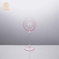 Verres à vin Bordeaux ensemble de gobelets vintage colorés Martini vin blanc tasse en verre rose pour la décoration de mariage