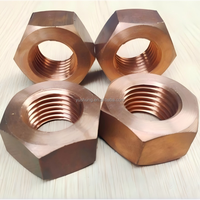 Écrous hexagonaux lourds en bronze 3/4-10UNC, qualité marine C65100, bronze au silicium, ANSI/ASME B18.2.2