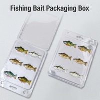 Boîte d'emballage en plastique PET transparent écologique personnalisée pour appâts de pêche, électronique grand public, cosmétiques