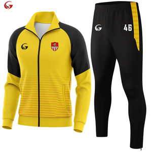 Toptan ücretsiz tasarım kış koşu elbisesi üretici süblimasyon 1/4 fermuar atletik sıcak polar spor eşofman setleri WX25719 - Product Image 1