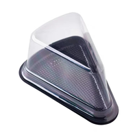 Boîte à gâteaux triangulaire Mille-feuille pour la cuisson Boîtes à tranches de gâteau en mousse jetables de 6 pouces et 8 pouces Boîtes d'emballage industriel pour aliments