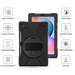 Regolabile cinghia da polso Dello Schermo di Prova di Scossa Della Copertura con il Supporto Della Penna per Samsung per <span class=keywords><strong>Galaxy</strong></span> Tab <span class=keywords><strong>S6</strong></span> <span class=keywords><strong>Lite</strong></span> P610 P615 - Product Image 2