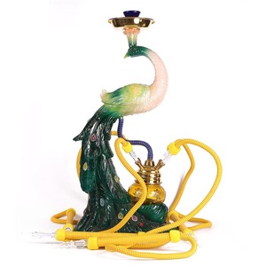 China Suppliers Star Led Lights bar Smoking Pipes Night Club Furniture Peacock Hookah hoka Huka <strong>Sheesha</strong> - Product Image 3