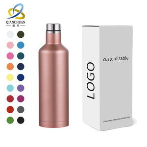 Qianchuan 500ml Stainless Steel Insulated Water Bottle 304 Outdoor Sports Camping Thermos Large Capacity Drink Container - Product Image 1