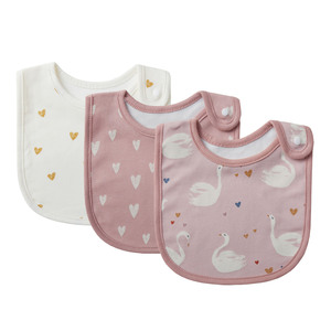 Ensemble de <span class=keywords><strong>bavoirs</strong></span> en coton biologique unisexe 3 pièces avec fermeture à boutons-pression, <span class=keywords><strong>bavoirs</strong></span> lavables ajustables pour nourrissons - Product Image 3