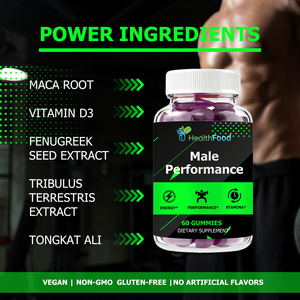 Hot Sale Male Performance Gummies with Total Carbohydrate Support healthy Muscle Tasty Maintain Performance Gummies - Product Image 4
