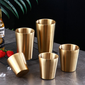 Chope à bière en acier inoxydable 304, incassable, à fond plat, durable, grande capacité, portable, pour le camping, les bars et les maisons - Product Image 5