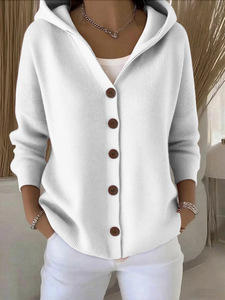 <span class=keywords><strong>Cardigan</strong></span> con cappuccio <span class=keywords><strong>rosa</strong></span> con bottone <span class=keywords><strong>donna</strong></span> autunno inverno nuovo maglione Casual alla moda - Product Image 2