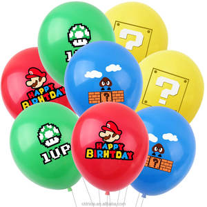 Joli anniversaire des enfants <span class=keywords><strong>Mario</strong></span> toile de fond bannière gâteau Topper ballons <span class=keywords><strong>Mario</strong></span> <span class=keywords><strong>Bros</strong></span> fête d'anniversaire fournitures faveurs décorations - Product Image 6