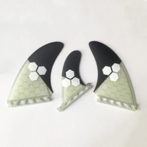 Aletas de tabla de surf de doble lengüeta AMT Big Honeycomb Fiberglass Surfboard Fins <span class=keywords><strong>2</strong></span> + <span class=keywords><strong>1</strong></span> Keel <span class=keywords><strong>Twin</strong></span> <span class=keywords><strong>Fin</strong></span> con estabilizador - Product Image 5