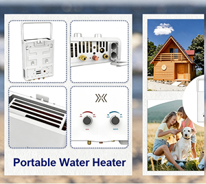 Chauffe-eau portable sans réservoir à gaz naturel, type échappement naturel, en cuivre, pour usage domestique et extérieur (VR), 10 kW, 5 L - Product Image 6