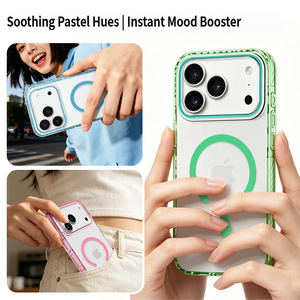 <span class=keywords><strong>Funda</strong></span> Magnética Transparente Delgada para <span class=keywords><strong>iPhone</strong></span> 16 Pro Max con Borde Tintado y Sistema de Defensa de Impacto Mejorado - Product Image 4