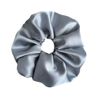 Bandeau en satin uni grande taille, très élastique, pour chignon, soin des cheveux, accessoires capillaires