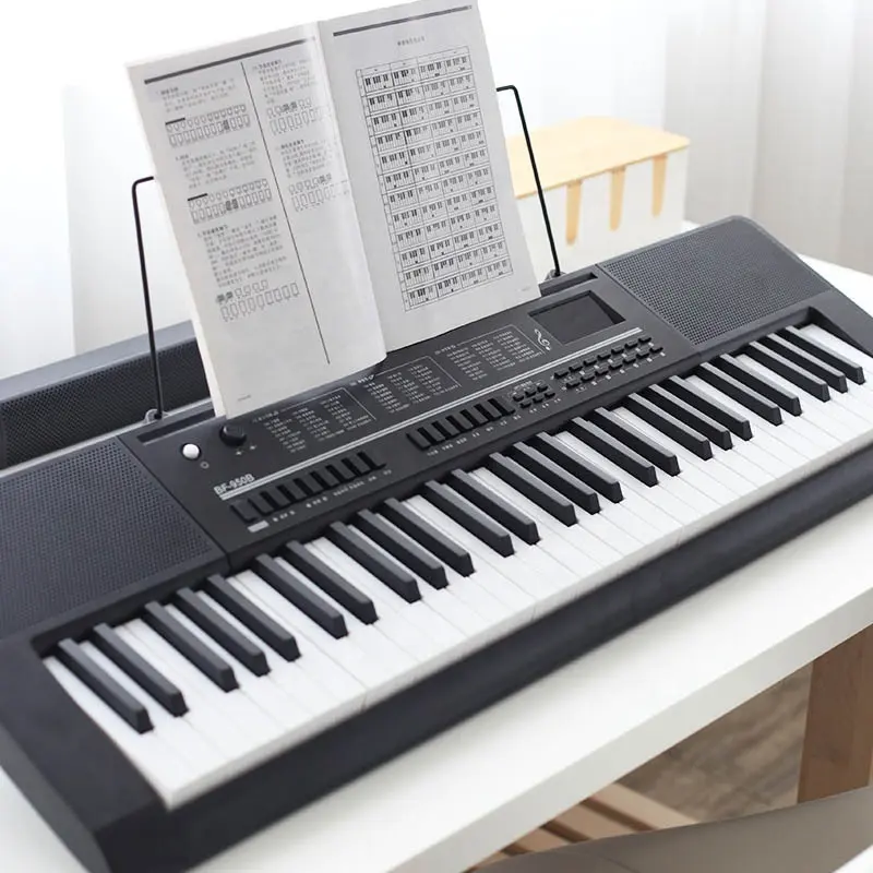 61 키 마이크 및 USB 충전 라인 키보드 전기 피아노 어린이 선물 61 키 피아노 디지털 전자 오르간 OEM ABS 중국